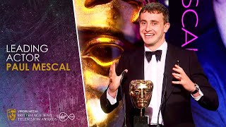 Paul Mescal's Heartfelt Speech for Leading Actor Win for Normal People | BAFTA TV Awards 2021