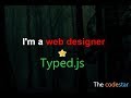 How to easily use the Typed.js in HTML, css, jquery