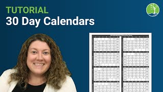 How to Use a 30 Day Calendar