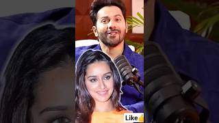 When varun saw young shraddha 🤩 #bollywood #varundhawan  #interview #podcast #shorts #shraddhakapoor