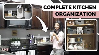 Complete Kitchen Makeover! | Kitchen Cabinet Organization Ideas