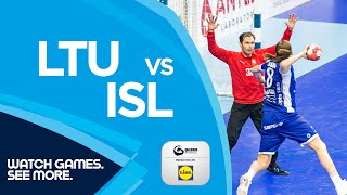 HIGHLIGHTS | LTU vs ISL | Round 5 | Men's EHF EURO 2022 Qualifiers