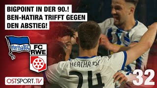 Ben-Hatira in der 90.! Bigpoints gegen den Abstieg: Hertha II - RW Erfurt | Regionalliga Nordost