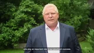 Honourable Premier Doug Ford message for BBR 2022