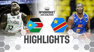 South Sudan 🇲🇱 v Congo DR 🇨🇩 | Highlights | FIBA AfroBasket 2025 Qualifiers