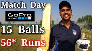 आज तो हो गई छक्कों की बारिश 🔥 GoPro Batting Cricket With Vishal Match Vlogs