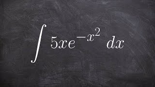 How to find the integral of an exponential function using u sub