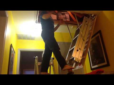 Attic Stair Installation (one person) Attic Stair Installation (one person)