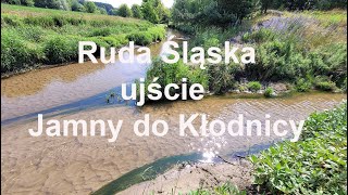 Ruda Śląska ujście Jamny do Kłodnicy. Polska. Poland.