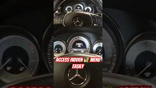 Mercedes E-Class W212 HIDDEN Menu ACCESS 🔓