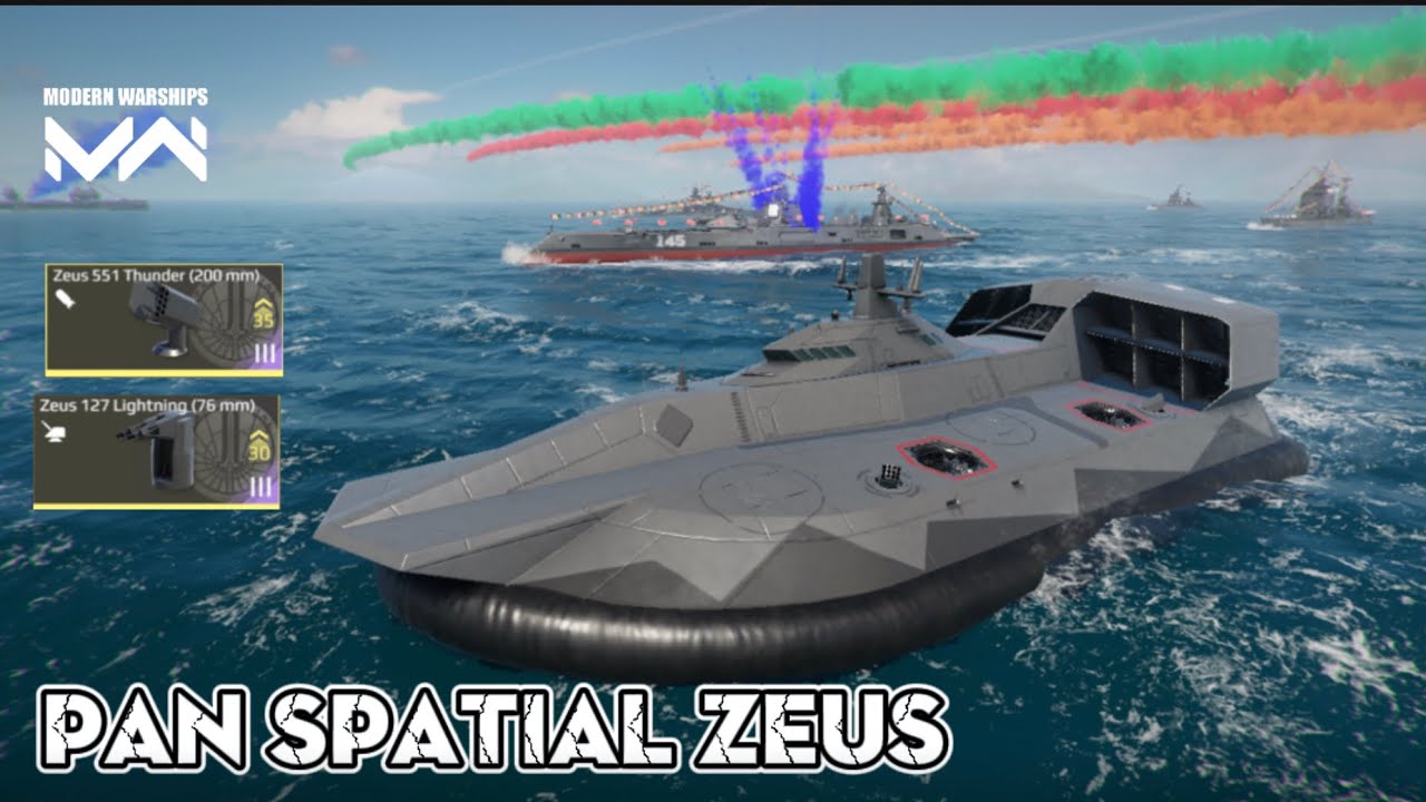 Modern Warships Gameplay Pan Spatial Zeus Df 100 Missile Youtube