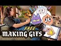 Making GIFs for instagram on iPad | Free download! | animating | adobe fresco