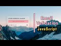 How To Make Email Validation Using JavaScript | Valid & Invalid Email Check In JavaScript