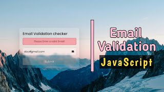 How To Make Email Validation Using JavaScript | Valid & Invalid Email Check In JavaScript