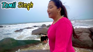 THANGACHI ALMOST FELL INTO SEA! 😱 | Scary Beach Experience!