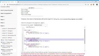 Programming In Java 2019 WEEK 4 Programming Assignment 4 Q3