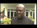 John Mahama makes his final case for votes ahead of Friday's presidential election.