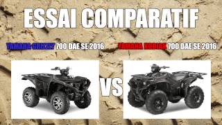 ESSAI COMPARATIF Yamaha Grizzly 700 VS Kodiak 700