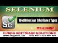 Selenium - WebDriver Java Inheritance Types