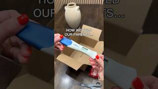 PREGNANCY REVEAL: How We Told Our Parents #pregnancytest #pregnancyannoucement