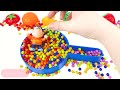 satisfying video l mixing all my slime smoothie in rainbow baby shark bath cutting asmr by yoyo