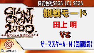 【観戦モード】「田上明 vs ザ・マスターA・M（武藤敬司）」 #ジャイアントグラム2000 #全日本プロレス #ドリームキャスト #Dreamcast #DC