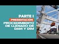 PROCEDIMIENTO DE LLENADO DE DAM Y DIM | PARTE 1