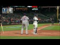 hou@sea gattis hits base clearing double to right