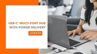 j5create USB-C® Multi-Port Hub with Power Delivery | Model: JCD373