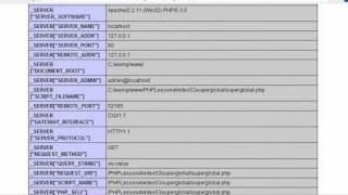 PHP Programming 53 Superglobal SERVER