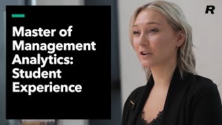 Rotman Master of Management Analytics - Student Experience