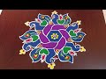 9×5dots beautiful sankranti chukkala muggulu🌷 easy sankranti rangoli pongal kolams rang kaa rangoli