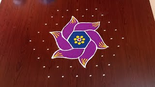 9×5dots beautiful sankranti chukkala muggulu🌷|easy sankranti rangoli|Pongal kolams#Rang Kaa Rangoli