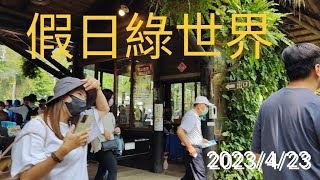 假日到綠世界生態園區，天氣晴朗沒風的關係，決定先去吃飯再回來園區逛！#綠世界#動物園 #家庭日#客家菜