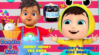 Johny Johny Yes Papa Song | Alphabet Song + ABC Song | Kids Songs | Doodlu and Kids | Nursery Rhymes