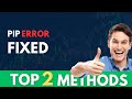 How to Fix the error: 