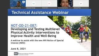 Multilevel Physical Activity Interventions Notice of Special Interest Technical Assistance Webinar
