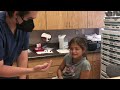 contact lens training and fitting video for a child