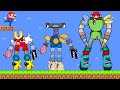 Mario and The Giant BIGGEST ROBOT Alphabet Lore | CRAZIEST version ROBOT Transformed | GM Animation