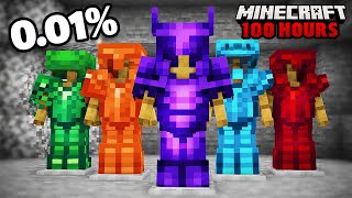 I spent 100 hours collecting all the rare and illegal armor in Minecraft