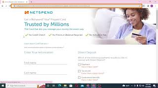 How to Register An Account on Netspend? Create A Netspend Account Online on pc