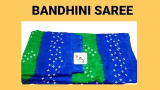 Bandini Design Saree #silksarees #rajasthanistyle #greenandblue #latestfashion