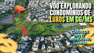 Voo Explorando Condomínios De Luxo Em Campo Grande MS [Damha 1,2,3]