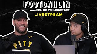Big Ben watches Steelers vs Ravens | Week 18 | Footbahlin Livestream