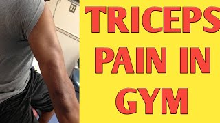 TRICEP PAIN - (HINDI)TRICEPS RUPTURE IN GYM TRAININGelbow pain with tricep exercises (snap or pop!)