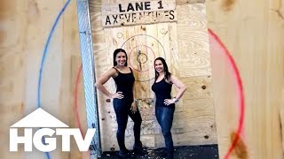 Page Turner Tries Axe Throwing in East Nashville | HGTV