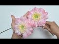 diy gerbera flowers from satin ribbon beautiful flowers 4k satin crafts cyzecosrf 20