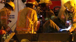 Dorval: Accident majeur camion MTQ / Drunk driver kills MTQ road worker 2-23-2018