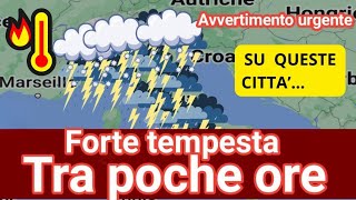 🔴 METEO ITALIA: AVVISO URGENTE! FORTI TEMPESTE E CALDO ESTREMO 👉 SU QUESTE CITTÀ!