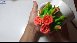 #DiadasMães  Diy Caneca Decorada com Rosas